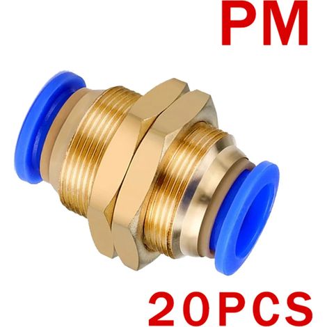 (PM(5PCS)-4mm)5PCS Raccord pneumatique Connecteur de tuyau Tube Raccord rapide pour tuyau d'air Raccord pour tuyau d'eau (1/5)