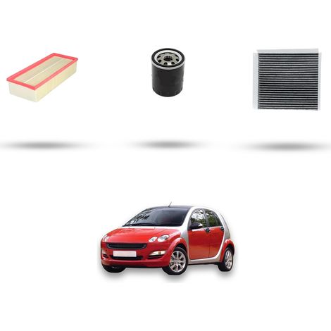 Kit tagliando 3 filtri compatibile con Smart ForFour (454) 1.1 47kw Dal 2005 al 2006 (1/5)