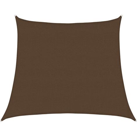 Maison Exclusive - Vela Parasole 160 g/m² Trapezio Marrone 4/5x4 m in HDPE