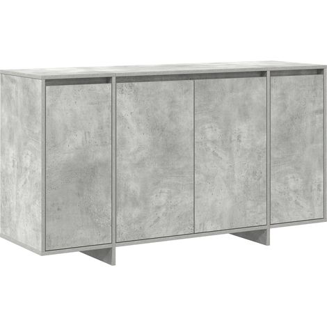 Buffet  Meuble de rangement Gris béton 135 x 41 x 75 cm Bois d'ingénierie (1/5)
