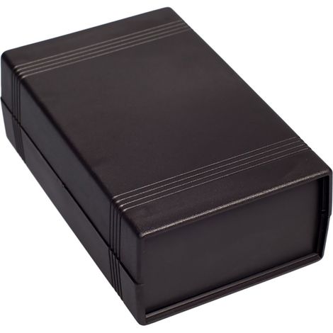 Boîtier RS PRO en ABS, 147.6 x 92.5 x 50.3mm, Noir IP30 ( Prix pour 1 ) (1/3)