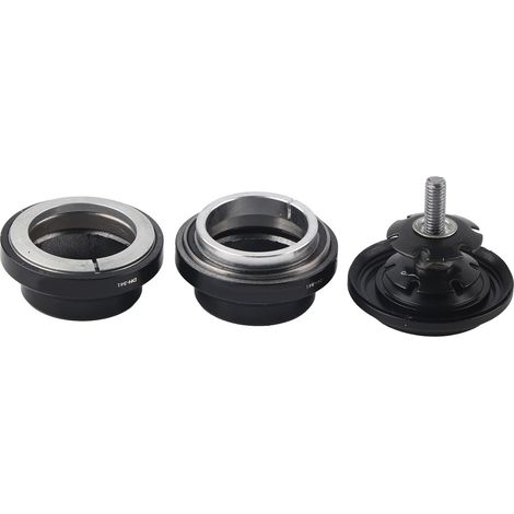 Jeu de direction 34mm en alliage d'aluminium pour fourche 28.6mm, roulement à billes, couleur noir (1/5)