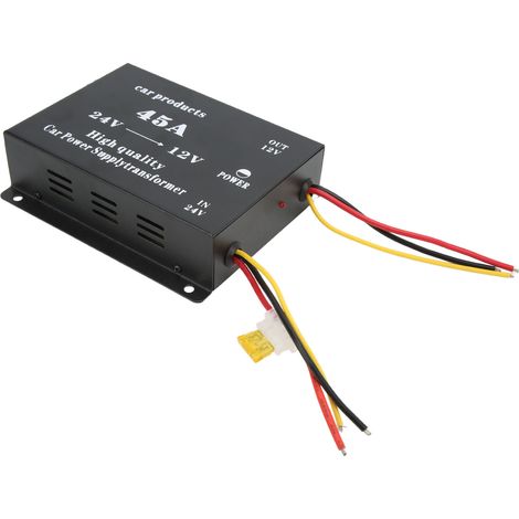 Convertisseur DC24V à 12V, Protection contre les courts-circuits, réducteur de tension environnemental professionnel pour voiture, module Buck 45a (1/5)