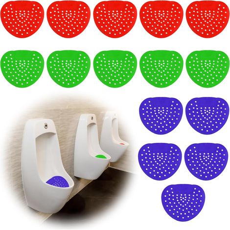 Packung mit 15 duftenden Urinalfiltern, Urinalfiltern, Gittern, Dufteinsätzen, Universal-Urinaleinsätzen, Spritzschutz für öffentliche Toiletten und Hotels, Geruchsneutralisierer, Frische