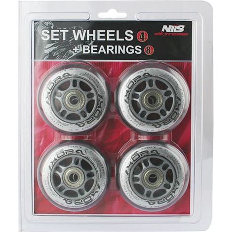 PU 70x24 82A TRASPARENTE (4 pz.) + ABEC-7 (8 pz.) SET NILS EXTREME