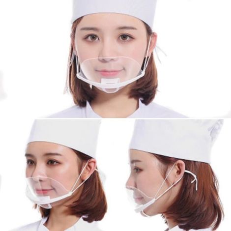 Visière De Protection - Transparente - Anti-Salive - Anti-Buée - Pour Usage Médical Et Professionnel - 10 Pièces (1/4)