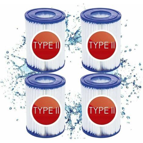 4 cartouches de filtre de piscine type II - for Bestway de type ii - Convient pour Bestway 58383 58387 - Cartouche filtrante pour piscine Bestway 530/800 gal/h. (1/5)