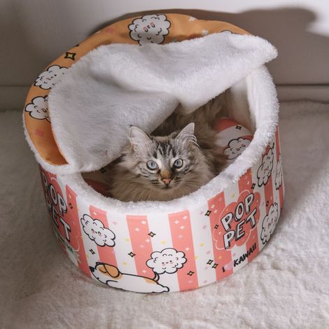 Lit pour animaux - THE CONCEPT FACTORY - Pop Pet - Confortable - Bleu et Rose (1/5)