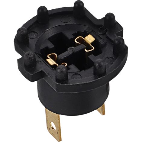 Porte-ampoule de Phare H7 pour Voiture, Base Plastique Métal Noir (1/5)