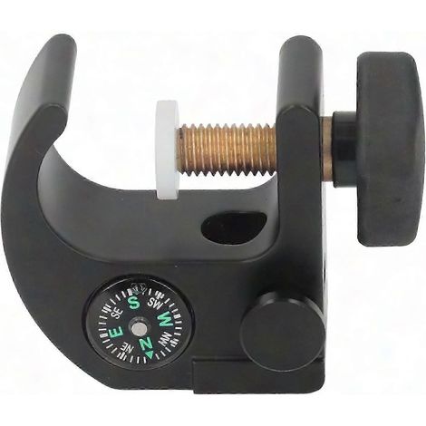Support GPS RTK perche pince support réglable en aluminium, porte-collecteur de données avec boussole intégrée, fixation guidon robuste (1/5)
