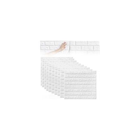 20 pièce Papier Peint 3D Brique Pierre Adhesif Mural Autocollant, 38 × 35cm Papier Peint Adhesif Mural, Revetement Mural pour La Télévision de La Chambre à Coucher, Le Salon, Le Canapé, Les Cafés