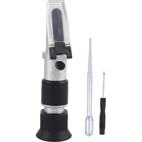 Réfractomètre à miel portable - 1 unité - Alliage et optique de précision - Mesure sucre 58-90 Brix avec ATC - Apiculteurs et agroalimentaire - Noir compact (1/5)