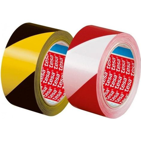 NASTRO DI AVVERTENZA TESA BIANCO-ROSSO 33m 50mm (1/2)