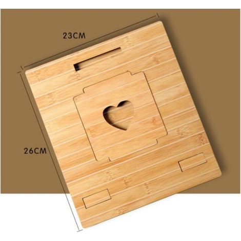 Support à Léger Portable en Ordinateur pour Bois et Facile Transporter, Rehausseur Ergonomique Maison Chambre (1/5)