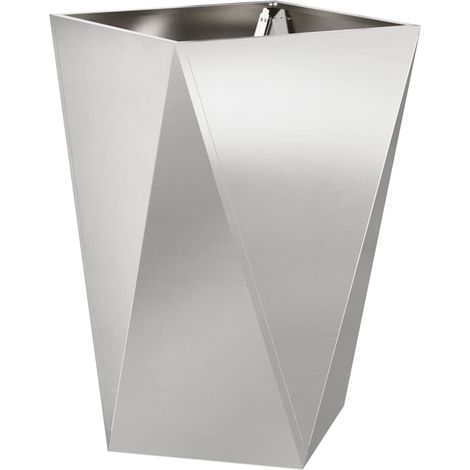 Maison Exclusive - Jardinera Plateado 50 x 50 x 75 cm Acero inoxi