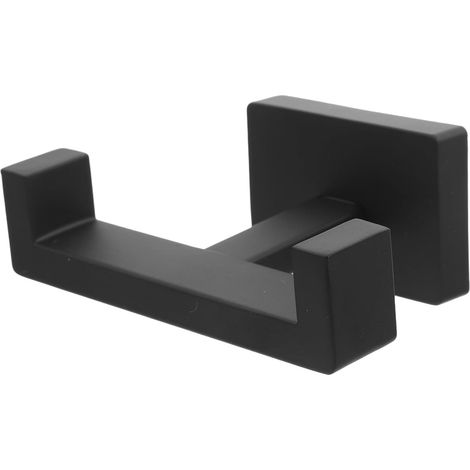 Toyvian Gancho de Puerta Negro Acero Inoxidable Double Moderno y (1/5)
