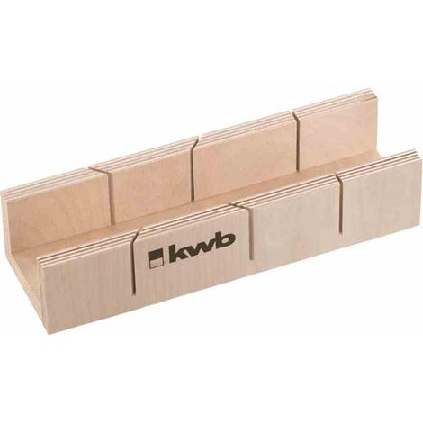 kwb Schneidlade 311026 (Mehrschichtholz, 245 x 53 x 40 mm, für 45° und 90° Schnitte, Gehrungsschneidlade)