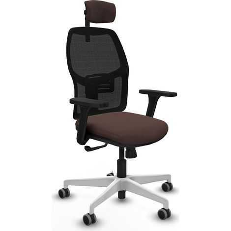 Sedia ergonomica piqueras y crespo Alfera marrone scuro pelle sintetica (1/2)