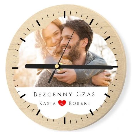 Wanduhr aus Holz mit Ihrem Foto – Geburtstagsgeschenk 18,99