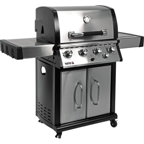 Gasgrill 4+1 Edelstahl 17,5 kW - YG-20013 (1/5)