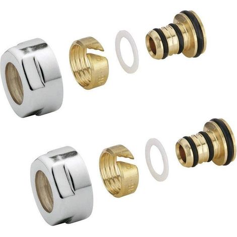 Sapho - Raccord de serrage pour Alupex, acier inoxydable brossé CP6520 (1/3)