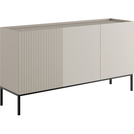 Aparador Lunole 101, Cachemira, 80x150cm, Número de puertas: 042cm, Aglomerado laminado, MDF (1/5)