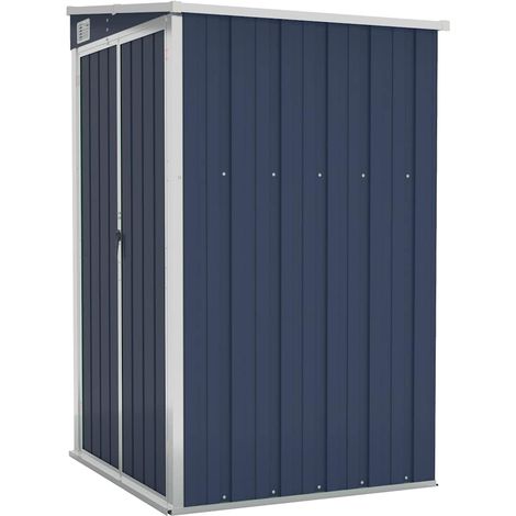 Remise de jardin murale Anthracite 118x100x178 cm Acier CFW628864 (1/5)