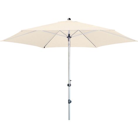 Doppler Sonnenschirm/ Kurbelschirm "Expert 280 Auto Tilt" 280 cm, natur, Bezug aus 100% Polyester, Gestell aus Aluminium, 7,1 kg Sonnenschirm / Kurbelschirm "Expert 280 Auto Tilt", natur, Ø 280 cm