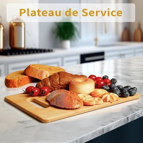Planche à Découper Bambou - 1 Pièce - Style Naturel Gravé - Cadeau Idéal pour Père - Cuisine et Barb BLU-RAY INTERACTIF - BLU-RAY E (1/5)