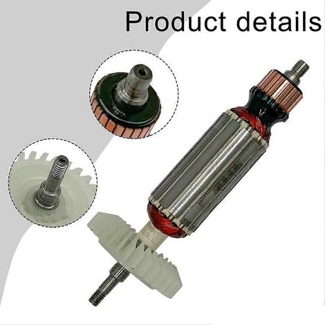 Rotor de meuleuse d'angle en métal adapté à l'induit des moteurs Makita GA4030 et GA4031 rotor de meuleuse d'angle à haut rendement. (1/3)