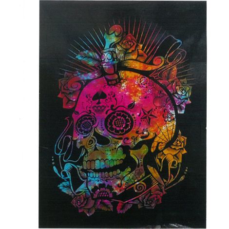 Décoration murale en coton - Jour des Morts Crâne- Vendu par 1 (1/3)