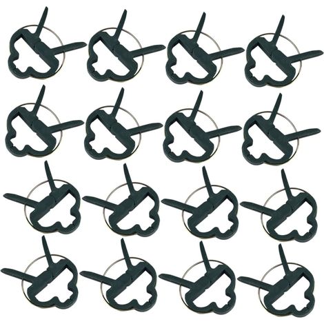 Pinces de Jardin pour Plantes Grimpantes et Tomates, Grand Modèle en Plastique PE, Lot de 80 Clips, Support Tiges et Branches pour Jardin (1/5)