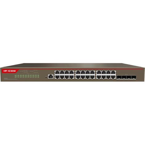 IP-COM Networks G5328X commutateur réseau Géré L3 Gigabit Ethernet (10/100/1000) 1U Marron (1/4)