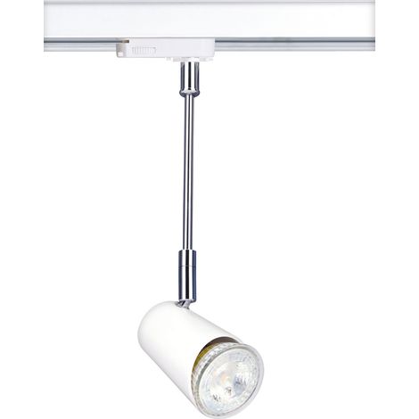 JUDY 123 Spot Rail 3 all.023 GU10 sur tige lpe LED 3,6W 3000K 400lm dimm. ARIC 4403