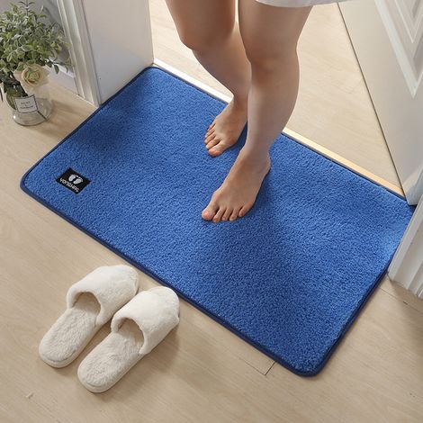 Tapis de bain absorbant à mousse à mémoire de forme, épais antidérapant, tapis d'entrée pour salle de bain, cuisine, couloir et vestibule