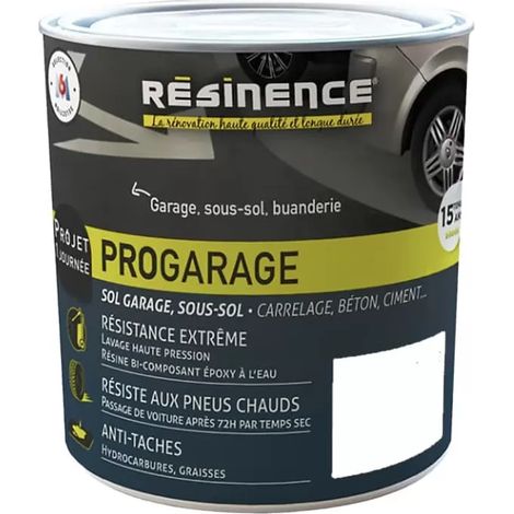 Peinture Sol RÉSINENCE ProGarage Blanc 0,3 L (1/2)
