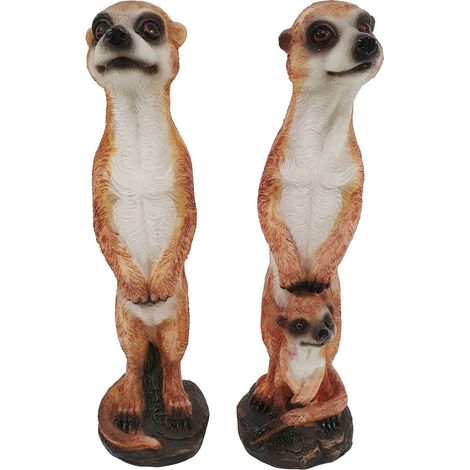 Dekofigur Erdmännchen 20 x 5,5 x 4,5 cm Gartenfiguren