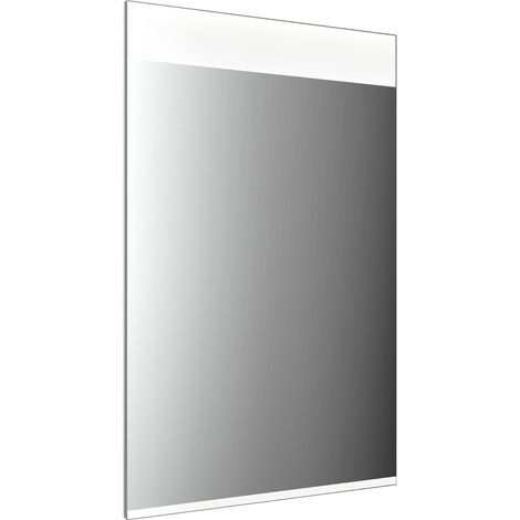Espejo con luz LED emco MI 250 con recorte de luz horizontal, con