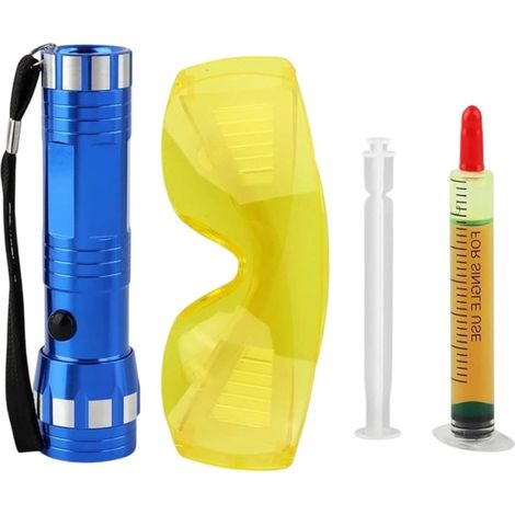 Lampe UV Climatisation détecteur protecteur précis - détection de fuites d'air,Pour Radiateur Automobile Réfrigérateur Diesel Transmission Évaporateur Compresseur Système De (1/5)