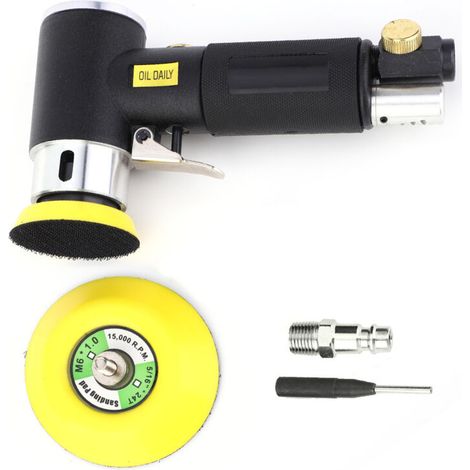 Jeffergarden Ponceuse d'angle pneumatique 3 pouces 2 pouces Meulage et polissage Orbit 15000 tr/min 1/4 pouce-DOU