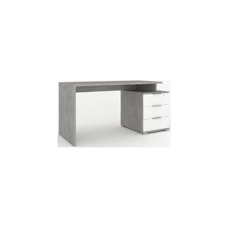 Scrivania Sarmog Double DB625K Cemento e Bianco Neve