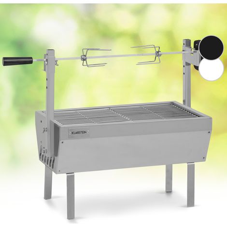 Sauenland Mini Rotisserie-Grill Drehspieß 4W 12kg max. Edelstahl