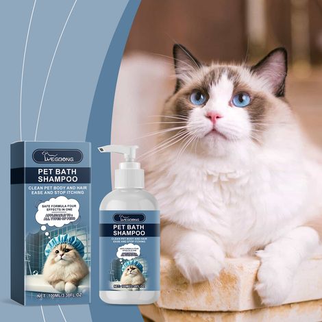 Shampoing doux pour chats et chiens, nettoyant, hydratant et nourrissant – 100 ml (1/5)