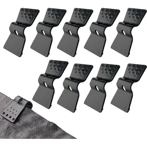 Pinces pour toile d'ombrage - Fixations papillon pour bâche d'ombrage de serre - Accessoires pour tentes et abris de jardin (10