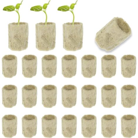 50 Stück Steinwollwürfel, 2 x 2 x 2,7 cm, Steinwollwürfel für die erdlose Anzucht, hydroponische Steinwoll-Plugs für Stecklinge, Anzucht und Umpflanzen von Sämlingen (1/5)