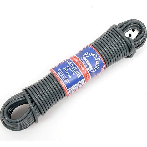 Corde à Linge en PVC « Grayline » de 4,8 mm d'épaisseur – Différentes Longueurs (30 m)