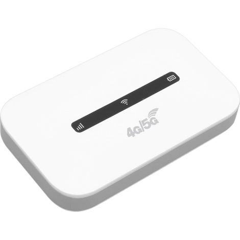Routeur Wi-Fi de voyage portable 4G LTE, routeur mobile débloqué (300 Mbit/s), prend en charge jusqu'à 10 appareils simultanés, compact et léger, idéal pour les voyageurs. (1/5)