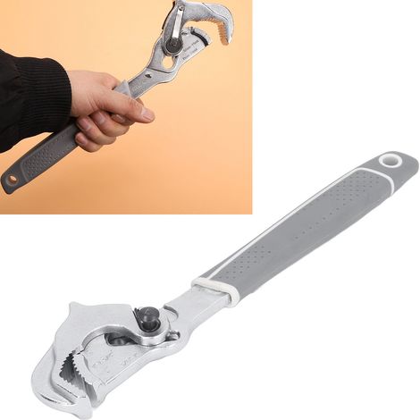 Clé universelle de 30 cm (12 pouces), auto-positionnante, réglable, multi-usages, clé réglable à grande ouverture, clé réglable à dégagement rapide, pince (1/5)