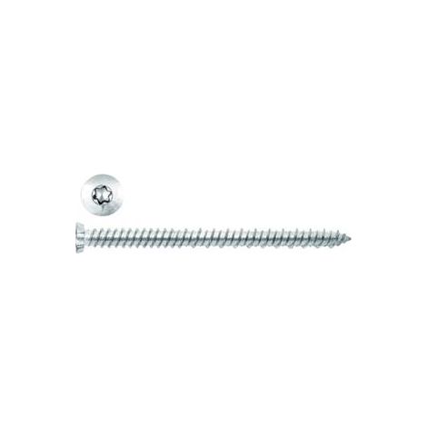 VITE PER CALCESTRUZZO TESTA SVASATA PIANA TORX ZINCATA BIANCA- - ø mm.7,5x 70 - 100 pezzi AMBROVIT