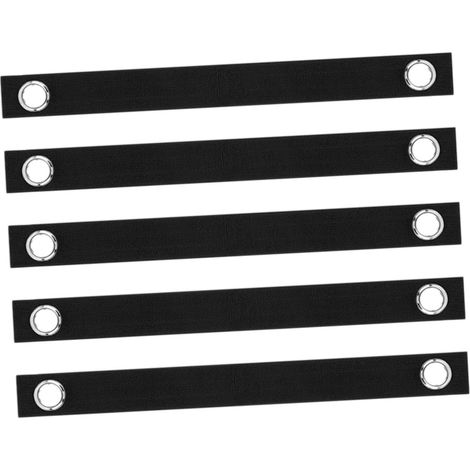 Sangle en Nylon pour Arbre avec Œillets Noir 5 Pièces Fixation Jardin pour Plante et Jeune Arbre, Ne Se Déforme Pas Facilement, Résiste à Casse (1/5)